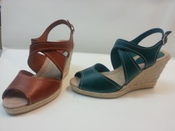 Zapato señora piel cuña